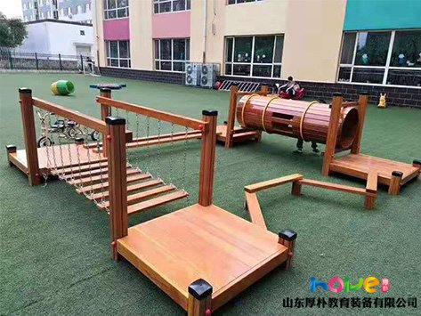 山東厚樸戶外案例——福建悅貝佳幼兒園戶外感統(tǒng)訓練器材